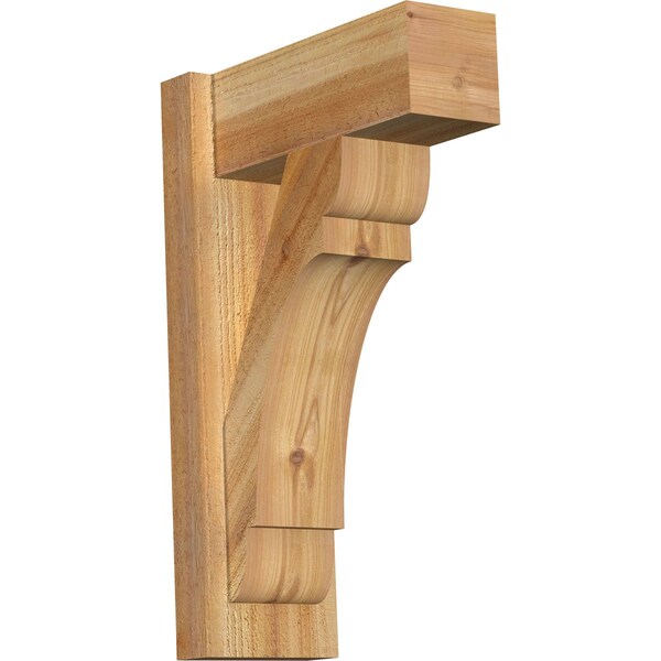 Ekena Millwork Olympic Block Rough Sawn Outlooker, Western Red Cedar, 6"W x 14"D x 22"H OUT06X14X22OLY05RWR - main